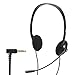 エレコム 子ども用ヘッドセット 両耳 4極Φ3.5mm ブラック マイク付 HS-KD03TBK PC用ヘッドセット