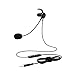 エレコム 片耳耳栓タイプヘッドセット HS-EP16TBK PC用ヘッドセット