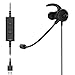 エレコム カナル型片耳ノイズリダクションヘッドセット HS-EP100UNCBK PC用ヘッドセット