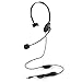 エレコム 片耳小型4極有線ヘッドセット HS-HP01MTBK PC用ヘッドセット