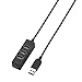 エレコム 4ポートUSBハブ（セルフパワー/バスパワー両用） U2H-TZ410SBK USB HUB