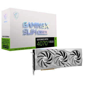 MSI GeForce RTX 4070 Ti SUPER 16G GAMING X SLIM WHITE グラフィックボード