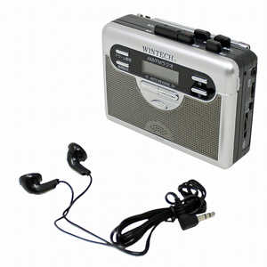WINTECH ラジオ付テープレコーダー PCT-11R ラジカセ／CDラジオ