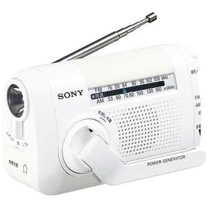Sony FM/AMポータブルラジオ ICF-B09 (W) ラジオ