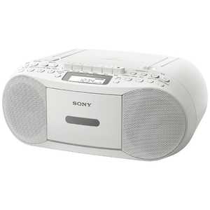Sony CDラジオカセットレコーダー CFD-S70(W) ラジカセ／CDラジオ