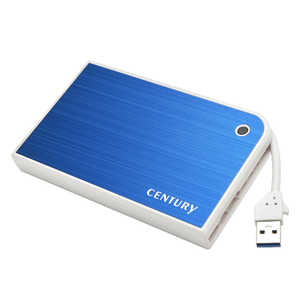 CENTURY MOBILE BOX USB3.0接続 SATA6G 2.5インチHDD/SSDケース CMB25U3BL6G HDDケース