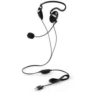 エレコム 両耳USBネックバンドヘッドセット HS-NB03SUBK PC用ヘッドセット
