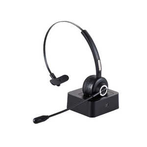 エレコム オーバーヘッドタイプ充電台付Bluetoothヘッドセット LBT-HSOH14BK PC用ヘッドセット