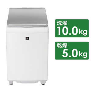 シャープ タテ型洗濯乾燥機 ES-PT10H-S 洗濯機・乾燥機