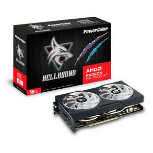 PowerColor Hellhound AMD Radeon RX 7600 XT 16GB GDDR6 RX7600XT 16G-L/OC グラフィックボード