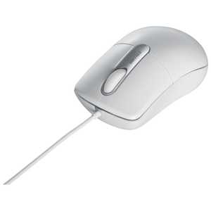 バッファロー 有線光学式マウス 静音/3ボタン/Mサイズ BSMOU27SMWH マウス