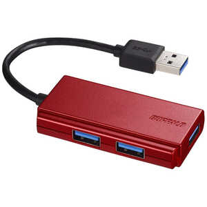 バッファロー USB3.0バスパワーハブ 3ポートタイプ BSH3U108U3RD USB HUB