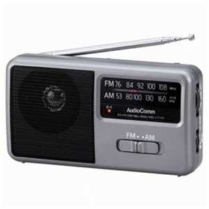 オーム電機 AudioComm AM/FM コンパクトポータブルラジオ RAD-F1771M ラジオ