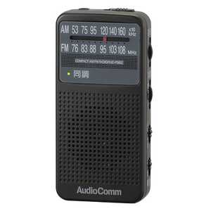 オーム電機 AudioComm FMステレオラジオ RAD-P360Z-K ラジオ
