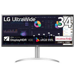 LGエレクトロニクス UltraWide 34WQ650-W 液晶モニター